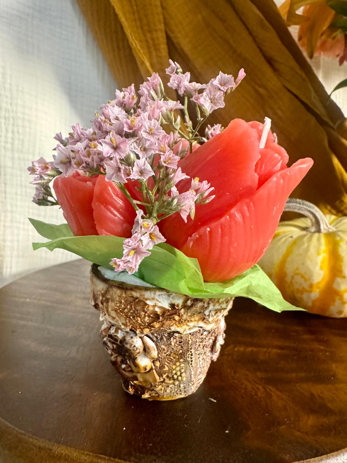 Tulip Bouquet Candle