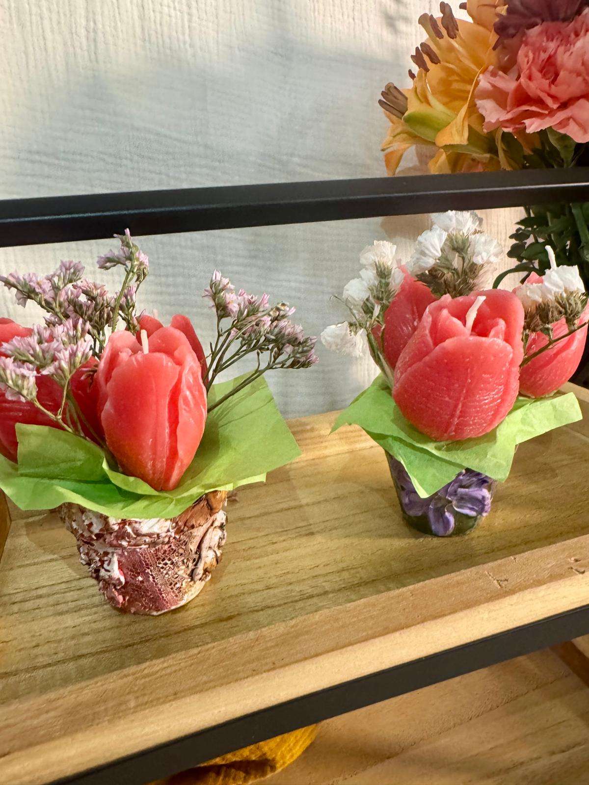 Tulip Bouquet Candle